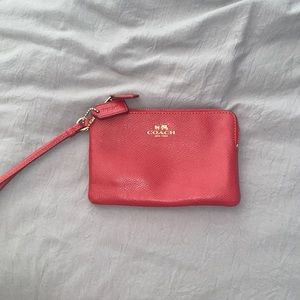 Red Coach Wristlet